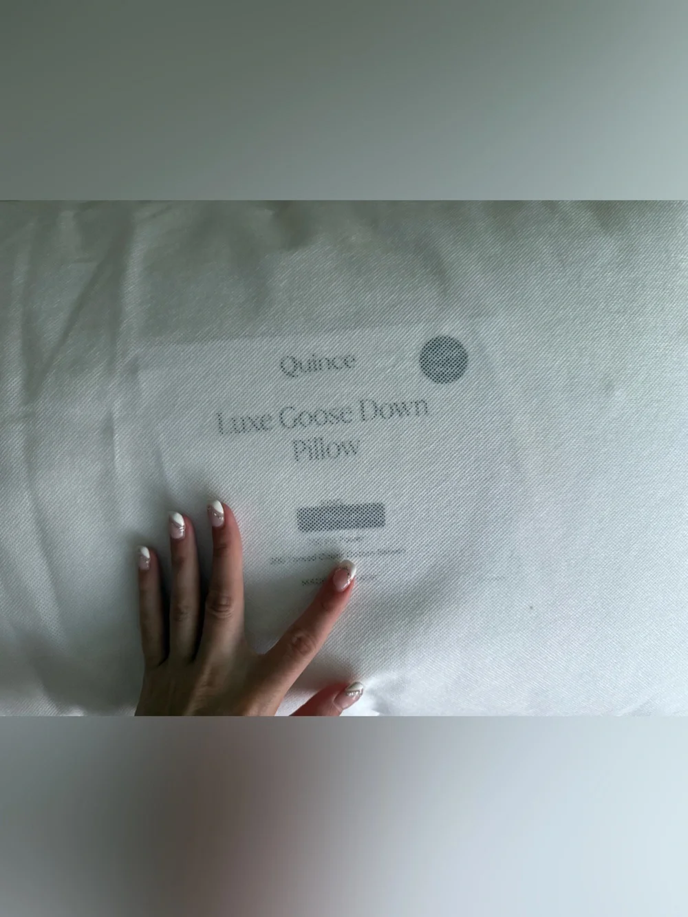NWT 2 Quince Luxe Goose Down Medium King Size Pillows 20”X36” Set Bundle